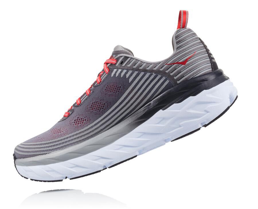 Hoka One One Hardloopschoenen Heren - Bondi 6 - Grijs - VK3265410